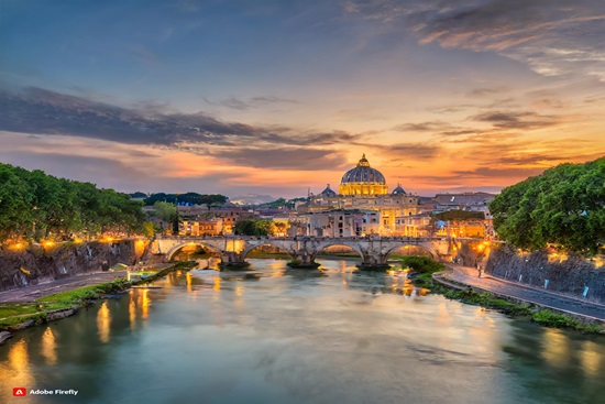 Firefly Rome Suring sunset